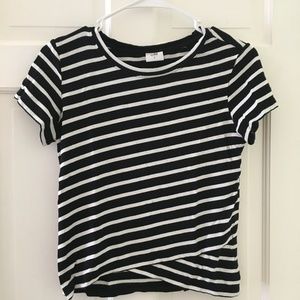Cabi Striped Short Sleeve Top